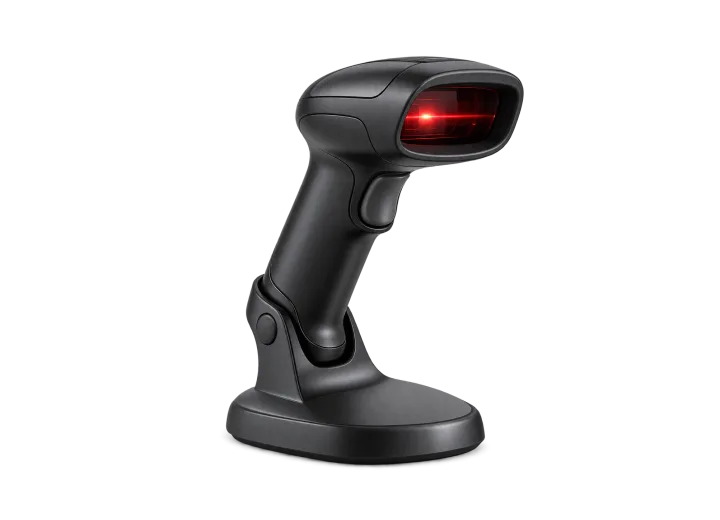 Scanner de coduri de bare pe suport